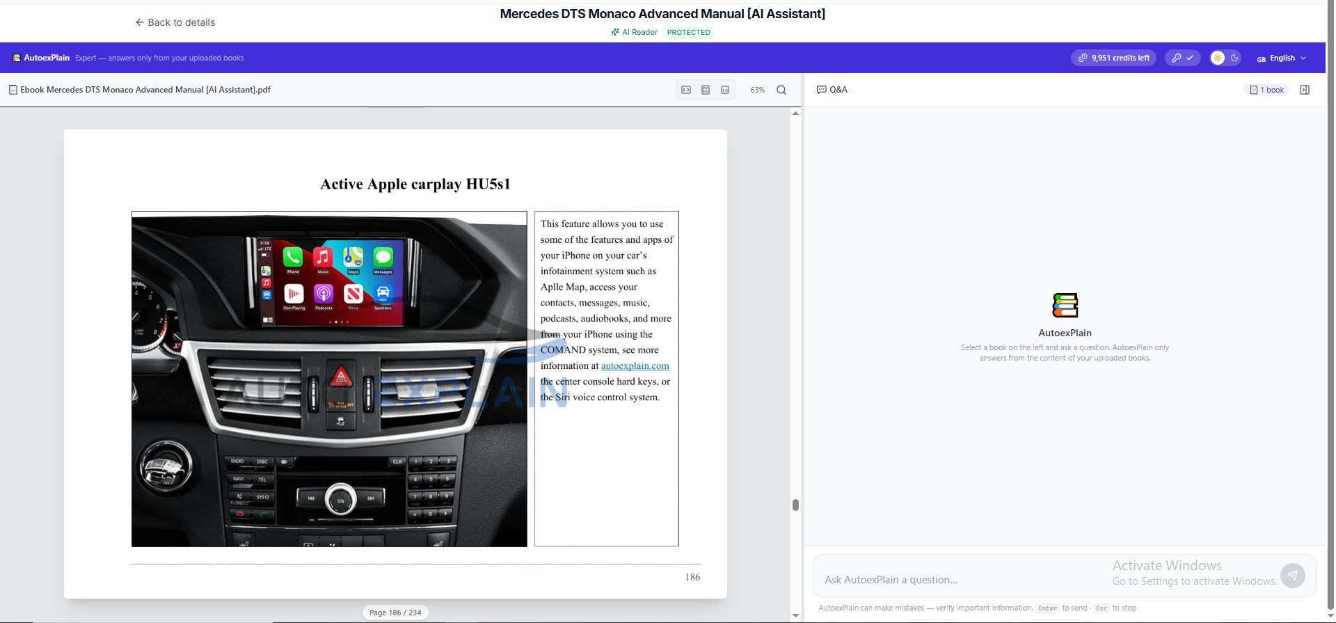 Active Apple CarPlay